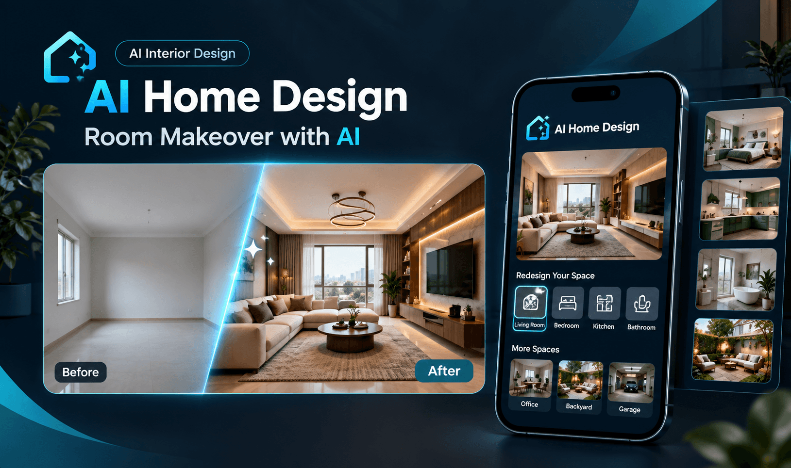 AI Home Design room makeover app